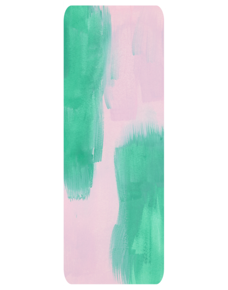 Pink and Aqua Yoga Mat