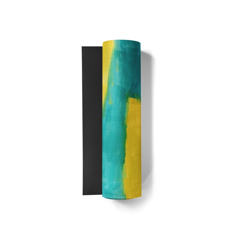 Peacock and Olive Yoga Mat - Image 2