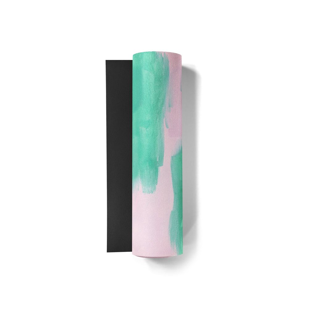 Pink and Aqua Yoga Mat - Image 2